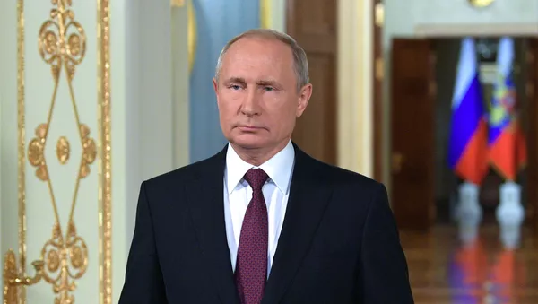 Президент РФ Владимир Путин  - 俄羅斯衛星通訊社
