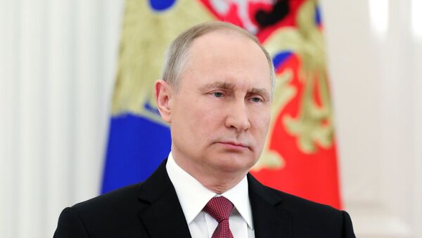 Президент РФ Владимир Путин  - 俄羅斯衛星通訊社