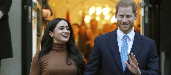 Принц Гарри с женой Меган в Лондоне - 俄罗斯卫星通讯社