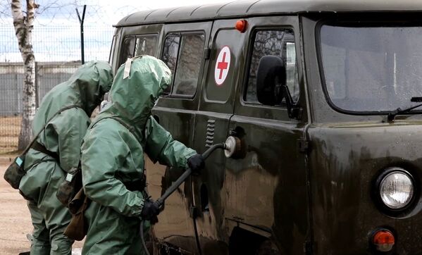 三防部隊檢查突發病毒傳染威脅的準備情況 - 俄羅斯衛星通訊社