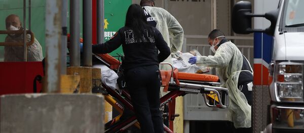 Госпитализация пациента в больницу в Нью-Йорке  - 俄罗斯卫星通讯社