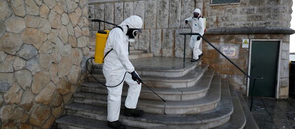 Работники санитарной службы в Португалии - 俄罗斯卫星通讯社