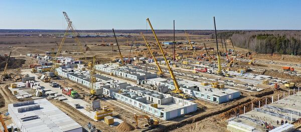 Строительство инфекционной больницы в ТиНАО - 俄罗斯卫星通讯社