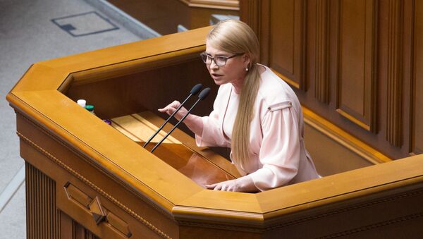 Лидер партии Батькивщина Юлия Тимошенко  - 俄羅斯衛星通訊社
