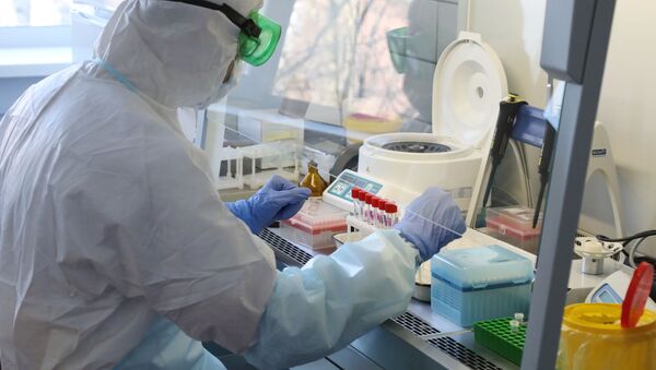 Тестирование на коронавирус в лаборатории - 俄罗斯卫星通讯社