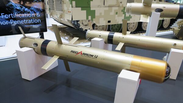 Red Arrow 12 missile at IDEX 2017 - 俄罗斯卫星通讯社