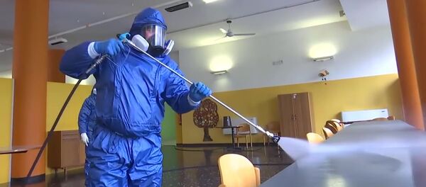  Российские военные специалисты проводят полную дезинфекцию в Италлии - 俄羅斯衛星通訊社