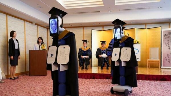 日本大學使用遙控機器人舉行虛擬畢業禮 - 俄羅斯衛星通訊社