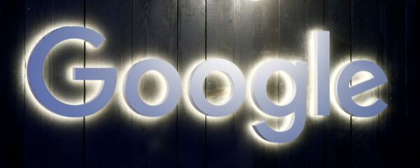 Логотип Google в Давосе Логотип Google в Давосе - 俄罗斯卫星通讯社