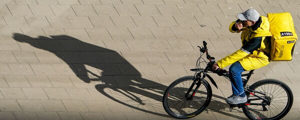 Доставка еды в условиях коронавируса в Москве - 俄羅斯衛星通訊社