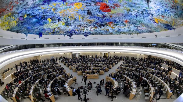 Заседание совета ООН по правам человека в Женеве - 俄羅斯衛星通訊社