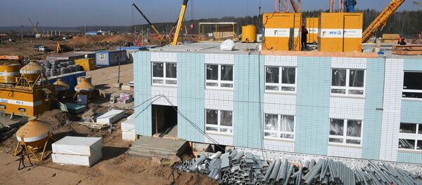 Строительная площадка инфекционной больницы в Новой Москве - 俄罗斯卫星通讯社
