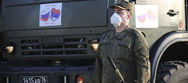 俄塞軍人一日內完成6座城市30處設施的消毒 - 俄羅斯衛星通訊社