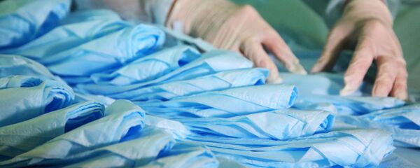 Производство медицинских масок Производство медицинских масок - 俄罗斯卫星通讯社