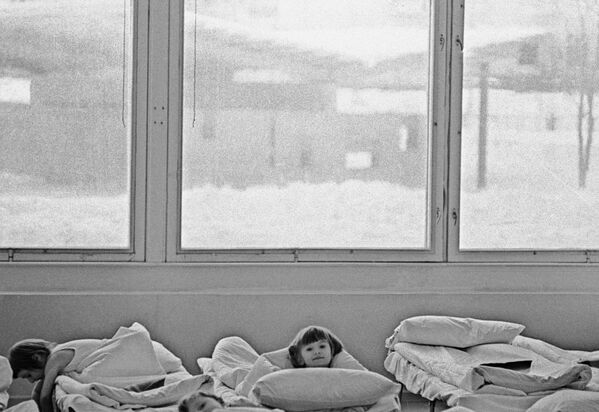 Всплеск заболеваемости гриппом. В детском отделении одной из московских клиник. 1967 год - 俄罗斯卫星通讯社