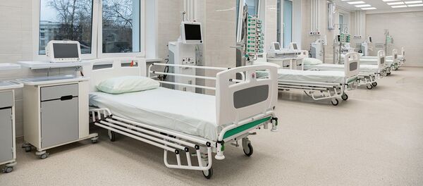 Палата в стационаре для приема пациентов с коронавирусной инфекцией - 俄罗斯卫星通讯社