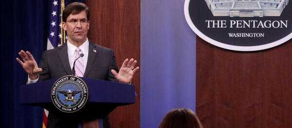 Министр обороны США Марк Эспер Министр обороны США Марк Эспер - 俄罗斯卫星通讯社