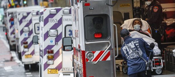 Пациент скорой помощи в Нью-Йорке Пациент скорой помощи в Нью-Йорке - 俄羅斯衛星通訊社