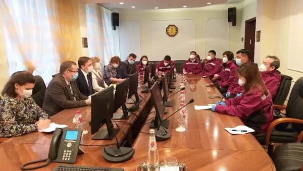 中国赴俄抗疫医疗专家组赴莫斯科第67医院考察交流 - 俄罗斯卫星通讯社