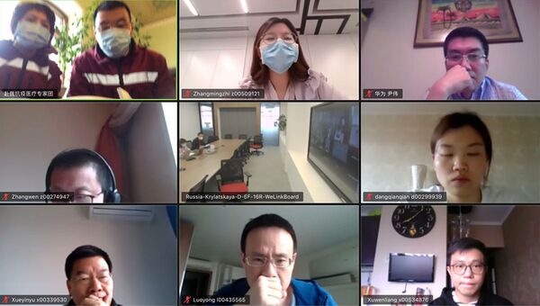 中國赴俄抗疫醫療專家組支持華為俄羅斯代表處抗擊疫情 - 俄羅斯衛星通訊社