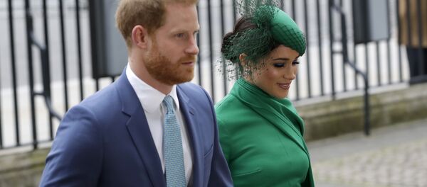 Принц Гарри с супругой Меган Маркл в Лондоне Принц Гарри с супругой Меган Маркл в Лондоне - 俄罗斯卫星通讯社
