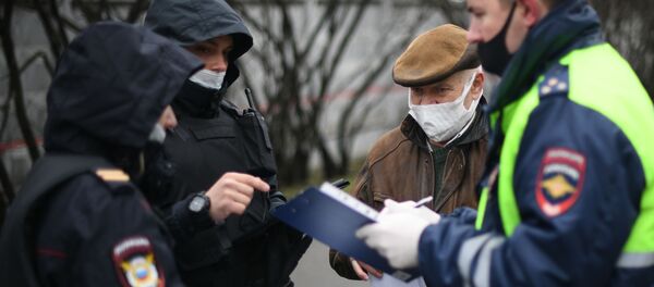Проверка цифровых пропусков у автомобилистов в Москве - 俄罗斯卫星通讯社