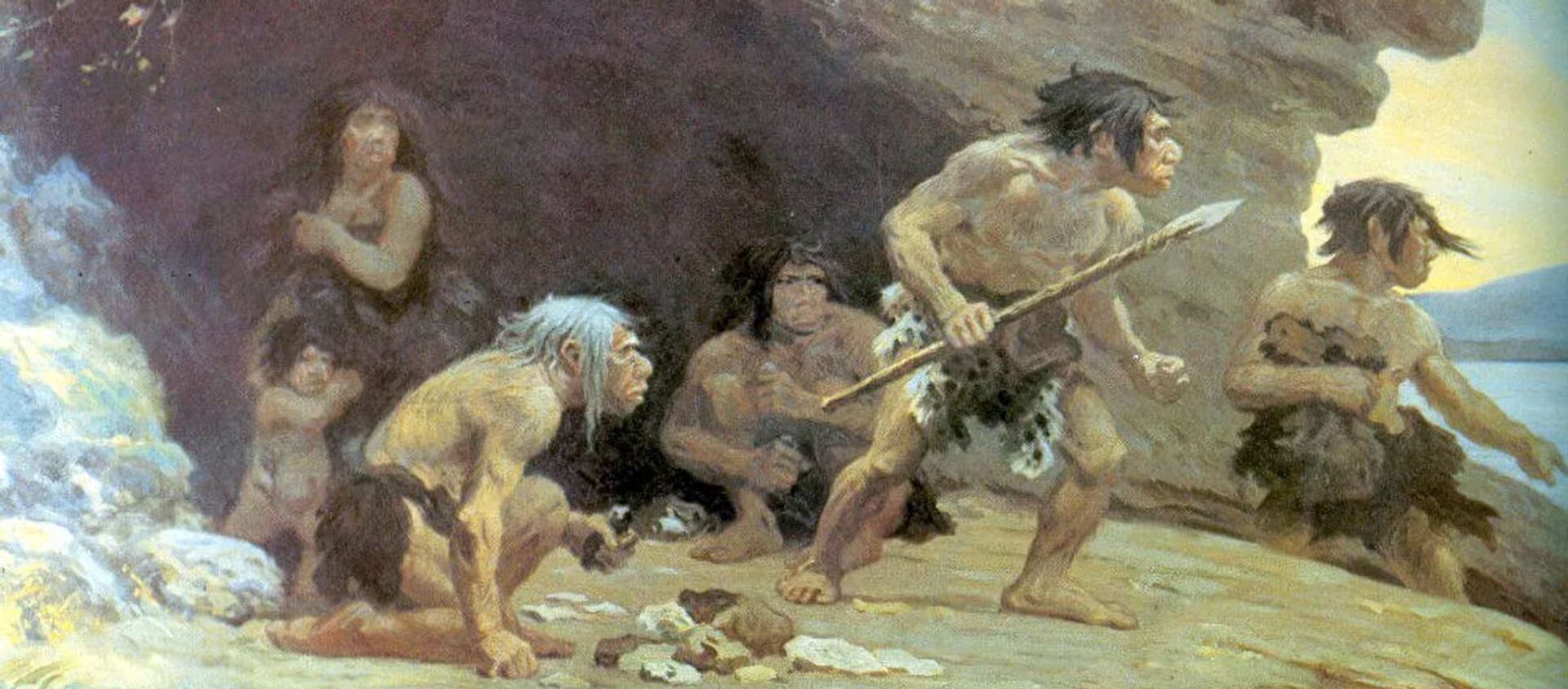 Неандертальцы во время охоты - 俄羅斯衛星通訊社, 1920, 25.09.2020