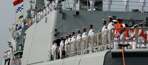 Военные моряки эсминца Шеньян.  ВМС Китая - 俄罗斯卫星通讯社