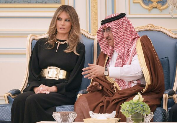 美國第一夫人梅拉尼婭•特朗普會見沙特阿拉伯副總理穆罕默德•本•納伊夫•阿勒沙特 - 俄羅斯衛星通訊社