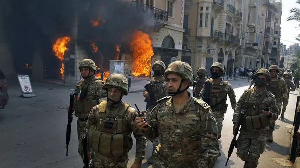 Lebanese army soldiers Lebanese army soldiers - 俄羅斯衛星通訊社