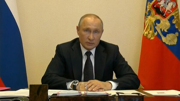 Заявление Путина по коронавирусу - 俄罗斯卫星通讯社