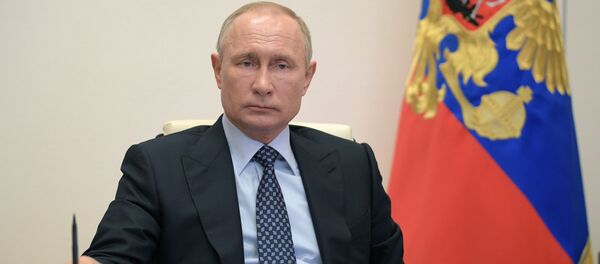 29 апреля 2020. Президент РФ Владимир Путин проводит в режиме видеоконференции совещание по вопросам развития топливно-энергетического комплекса 29 апреля 2020. Президент РФ Владимир Путин проводит в режиме видеоконференции совещание по вопросам развития топливно-энергетического комплекса - 俄羅斯衛星通訊社