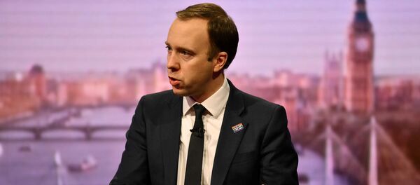 Британский министр здравоохранения Мэтт Хэнкок Британский министр здравоохранения Мэтт Хэнкок - 俄罗斯卫星通讯社