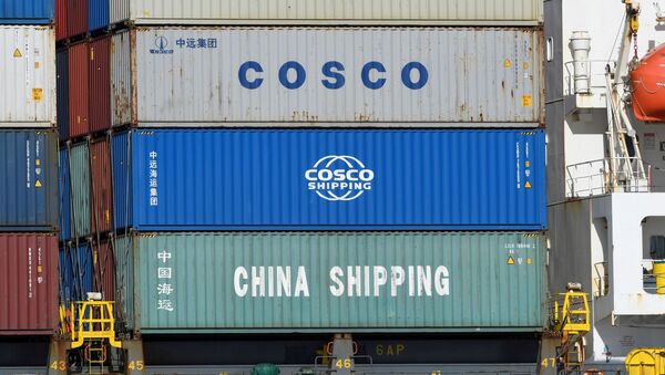 Торговые контейнеры China shipping и Cosco - 俄罗斯卫星通讯社