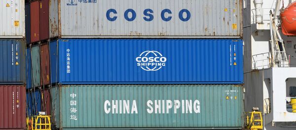 Торговые контейнеры China shipping и Cosco - 俄罗斯卫星通讯社