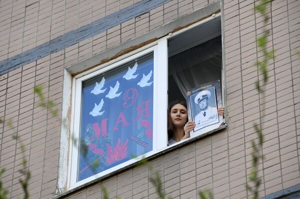 “胜利之窗”：隔离条件下的“不朽军团”游行 - 俄罗斯卫星通讯社