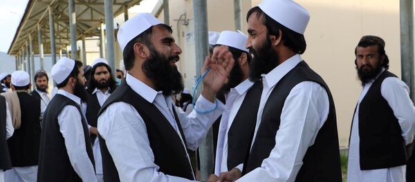 Талибы в тюрьме в Кабуле. Афганистан Талибы в тюрьме в Кабуле. Афганистан - 俄羅斯衛星通訊社