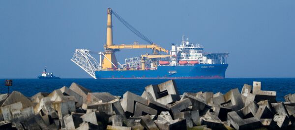 Российское краново-монтажное трубоукладочное судно (КМТУС) Академик Черский Российское краново-монтажное трубоукладочное судно (КМТУС) Академик Черский - 俄羅斯衛星通訊社