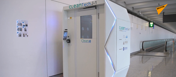 香港机场安装消毒室  - 俄罗斯卫星通讯社