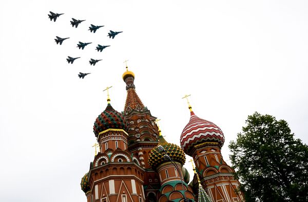 俄羅斯空中閱兵,紀念衛國戰爭勝利75週年 俄羅斯空中閱兵,紀念衛國戰爭勝利75週年 - 俄羅斯衛星通訊社