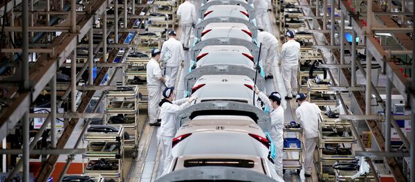 Производство автомобилей на заводе Dongfeng Honda в Ухани Производство автомобилей на заводе Dongfeng Honda в Ухани - 俄羅斯衛星通訊社