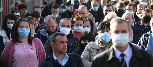 Пассажиры на платформе Курского вокзала в Москве. Пассажиры на платформе Курского вокзала в Москве. - 俄罗斯卫星通讯社