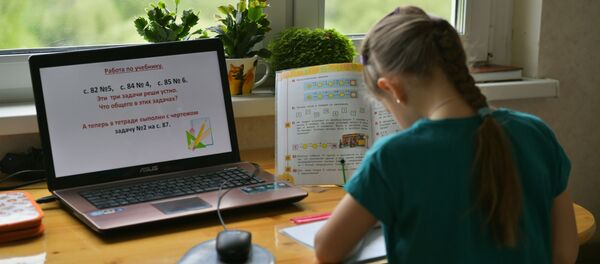 Дистанционное обучение детей - 俄罗斯卫星通讯社