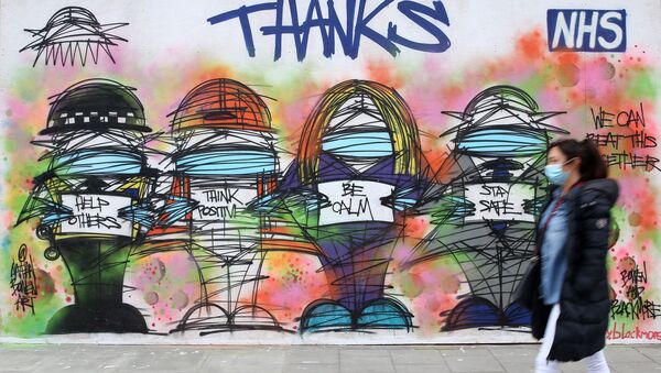 Граффити в благодарность медицинским работникам в Лондоне - 俄羅斯衛星通訊社