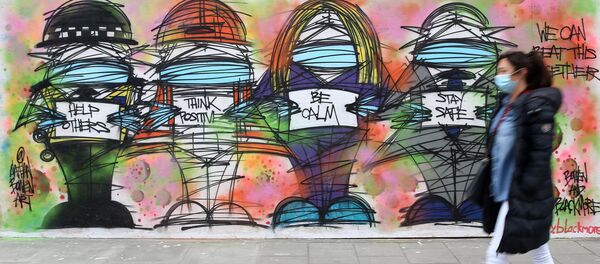 Граффити в благодарность медицинским работникам в Лондоне - 俄羅斯衛星通訊社