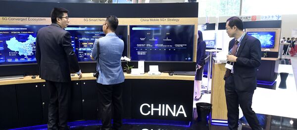 Китайский павильон на технологической выставке Китайский павильон на технологической выставке - 俄羅斯衛星通訊社