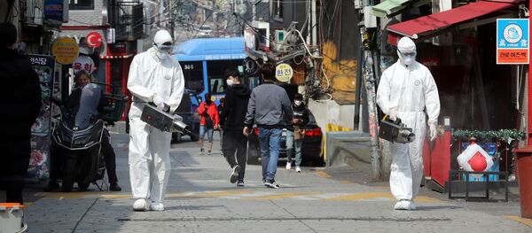 首尔为预防新冠肺炎消毒 - 俄罗斯卫星通讯社