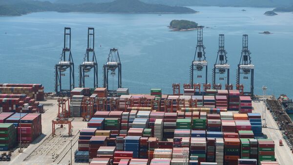 Торговый морской порт в Китае. 17 мая 2020 - 俄罗斯卫星通讯社