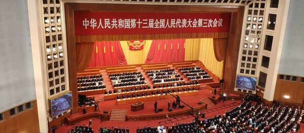 中國十三屆全國人大三次會議在京開幕 - 俄羅斯衛星通訊社