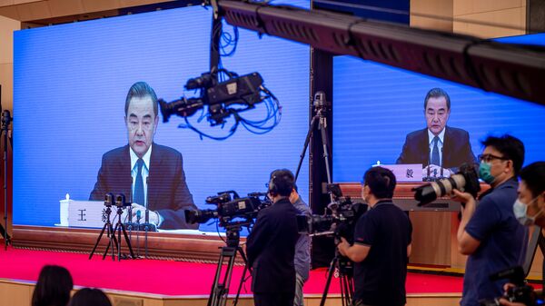 Министр иностранных дел Китая Ван И на ежегодной пресс-конференции - 俄羅斯衛星通訊社